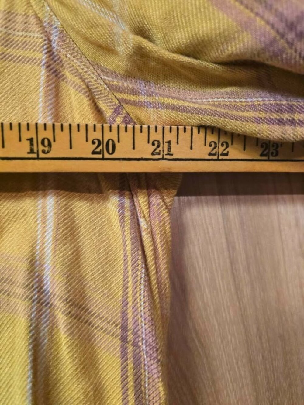 Maurices Plaid Button Up Shirt Womens Size XL Yellow Pink Long Sleeve Western C - Picture 5 of 8